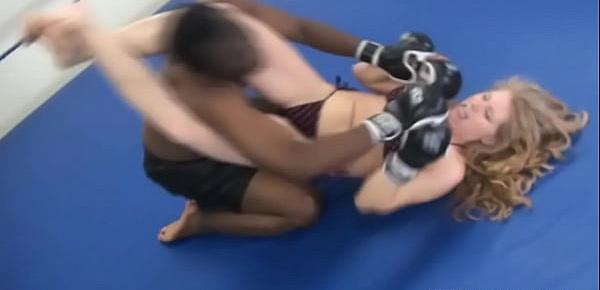  Interracial MMA Mixed Wrestling - Male vs Female